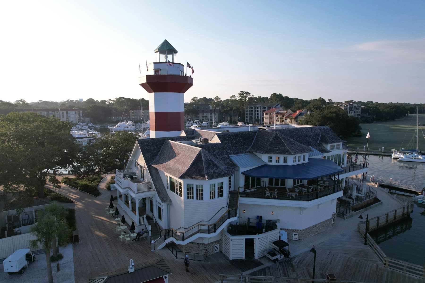Harbour Town Lighthouse and marina on Hilton Head Island